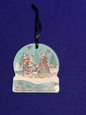 Disney Parks 2022 Christmas Holiday Mickey  Friends Acrylic Ornament New