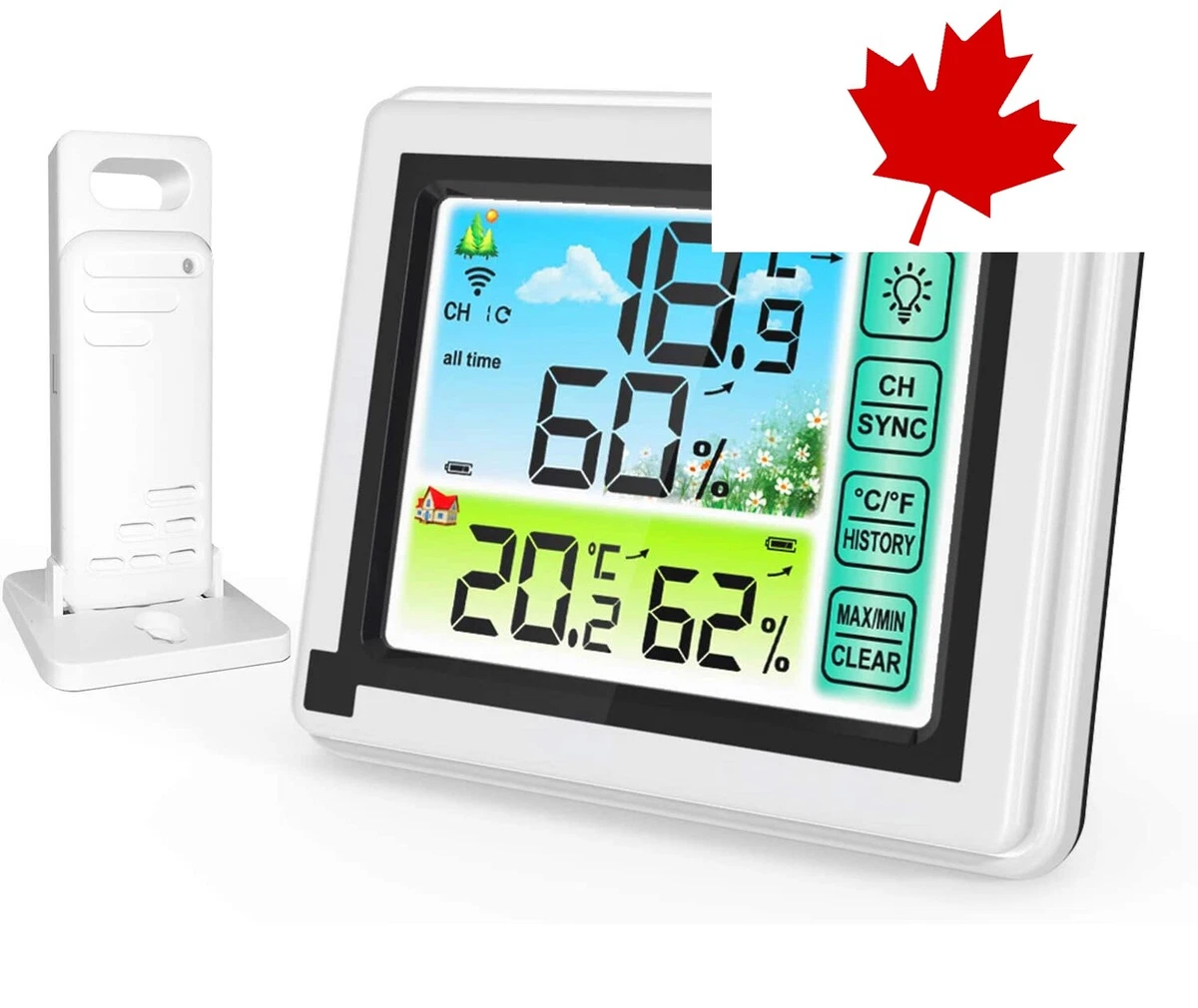 Top Rated Wireless Indoor Outdoor Thermometer Digital Temperature
