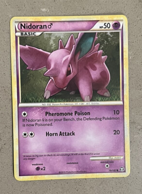 rare nidoran pokemon card NIDORAN - 70/102 - Triumphant - Pokemon Card