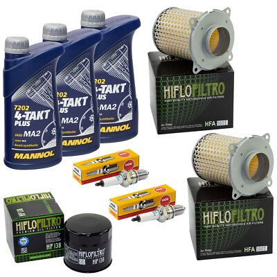 Set für Suzuki VX 800 VS51 1990-1997 Wartung Öl 3L Luftfilter Ölfilter Zündkerze