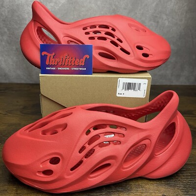 Adidas Yeezy Foam Runner Vermilion Size GW3355 Red OG Rare Men’s Shoes  Kanye