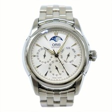 Wristwatch ORIS Artelier Moon Phase Automatic Silver 7546 White Men's USED