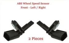 Set 2 ABS Wheel Speed Sensor Front - Left & Right Fits: Audi Porsche VW