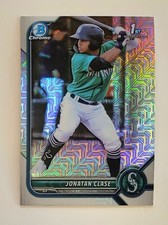 2022 Bowman Chrome Mega Box Jonatan Clase 1st Prospect Mojo Refractor #BCP-118