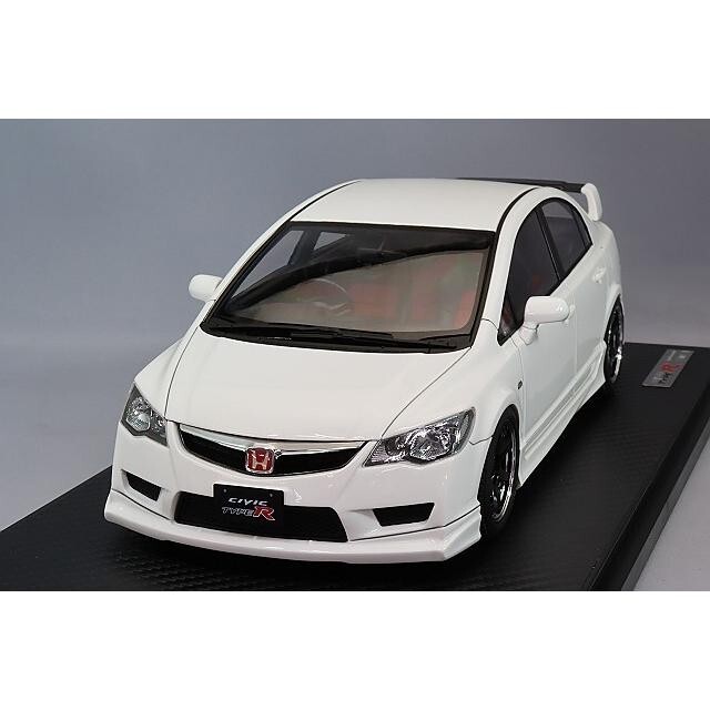 ミニカー IGNITION MODELS Honda Civic Type R FD2 Ignition Model 1:18 Honda Civic (FD2) Type-R in White with Engine