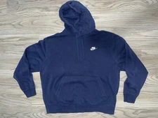 Nike Blue Essential Hoodie Jacket Nike Spell-Out Men’s Size (XL) Swoosh Active