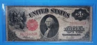 1917 $1 One Dollar Large Bill Red Seal Sawhorse