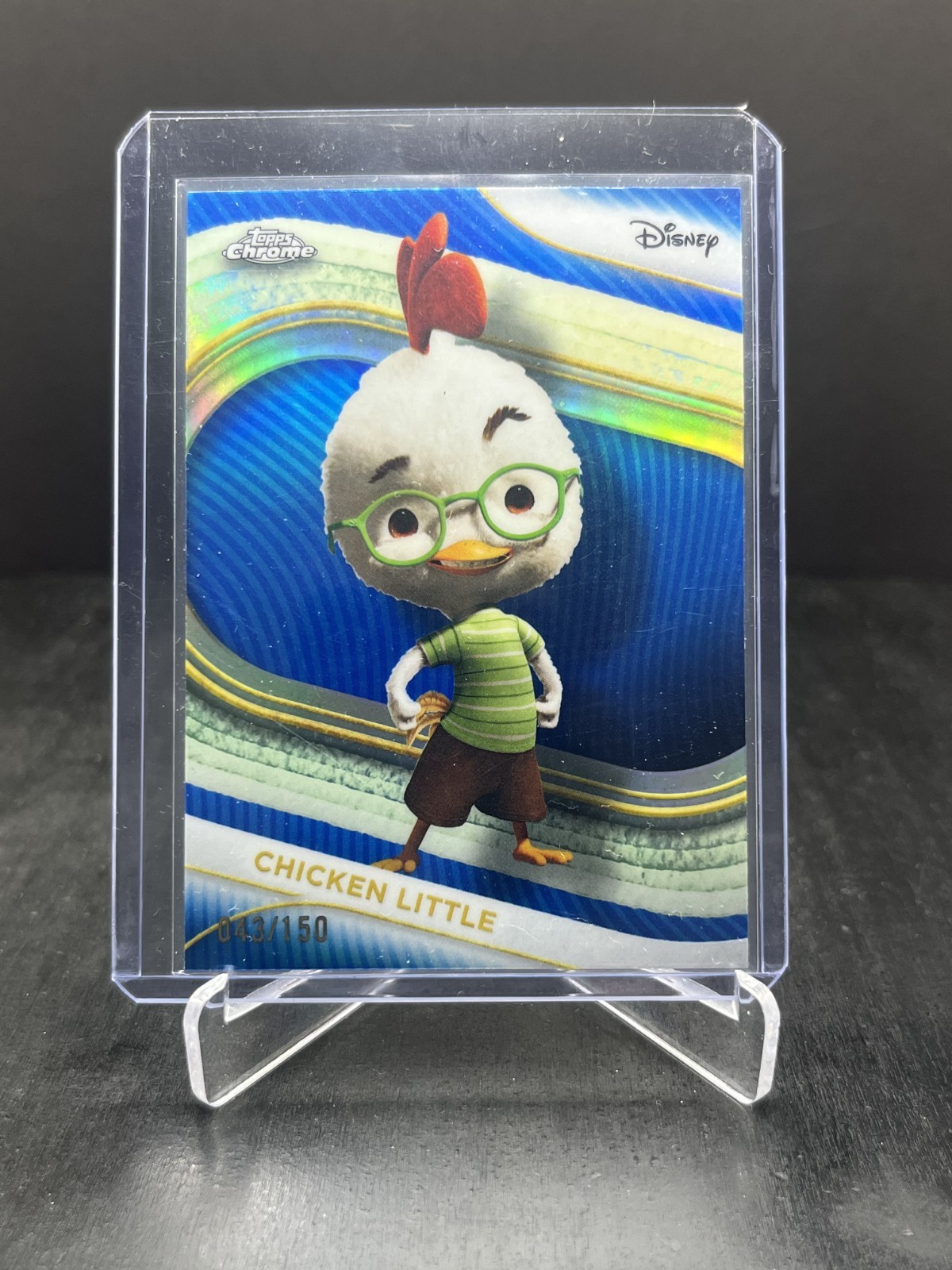 Chicken Little 2025 Topps Chrome Disney #20 Blue Refractor /150