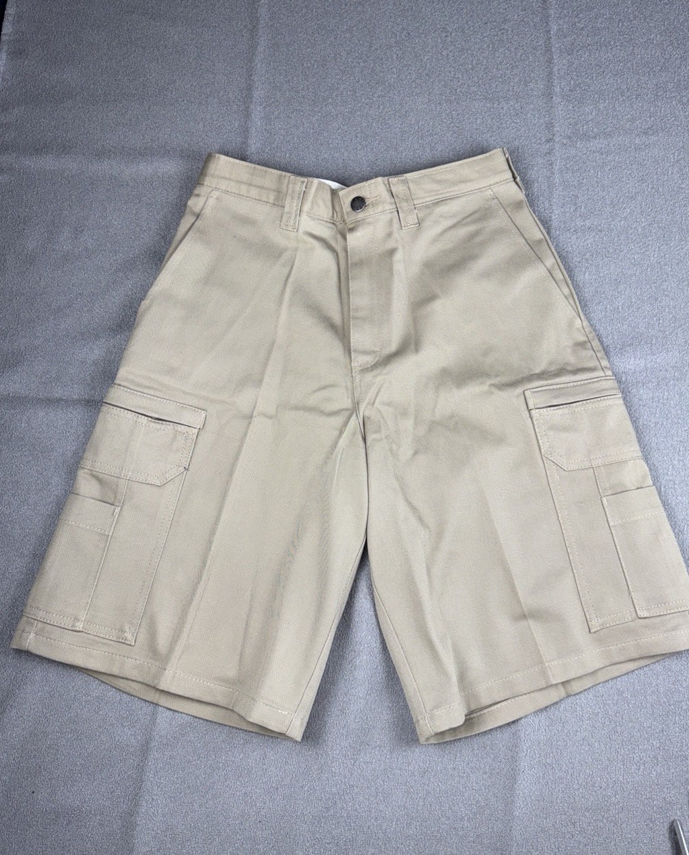 Genuine Dickies Ultimate Ripstop Cargo Shorts Mens 30 Khaki Relaxed Fit Work NWT