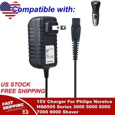 15V Charger For Philips Norelco HQ8505 Series 3000 5000 6000 7000 9000 Shaver