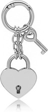 Gold Silver Heart Star Bag Charms Keychain for Women