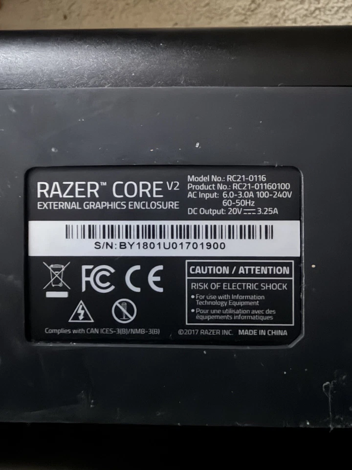 Razer Core V2 External Graphics Card RC21-0116 with RX 580 Included - Image 3 of 4