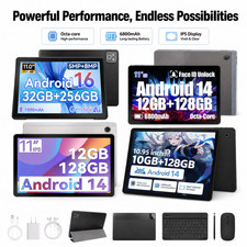 URAO 11" IPS Tablet Android Pad 128GB 256GB Octa-Core Wifi 6 GMS Certified