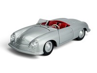 Welly Porsche 356 Nr.1 Roadster Silber 1:24 DIE Cast Metal Model NEW BOX 24090