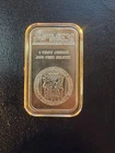 1 Troy Ounce .999 Fine Silver Bar with US Flag Design