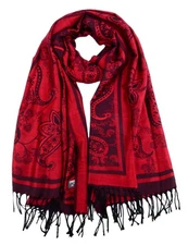Women's Pashmina Shawl Paisley Pattern Scarf Tassels Wrap Colorful Ethnic 200...