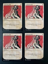 MTG- Lightning Bolt x4 - Commander Legends: Battle for Baldur's Gate (Showcase)