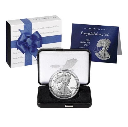 2026 Congratulations Set American Eagle 1oz Silver Proof Coin US Mint IN HAND