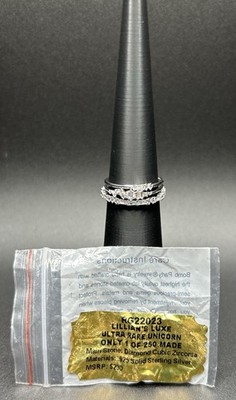 Bomb Party Rings Sz8 Lillian s Luxe ULTRA RARE UNICORN Diamond CZ on .925 Silver