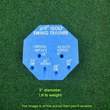 5" Compact Golf Swing Trainer Weighted Alignment Brick LH/RH Optional Stick