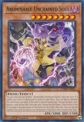 Abominable Unchained Soul - VASM-EN051 - Rare - 1st Edition x1 - Near Mint