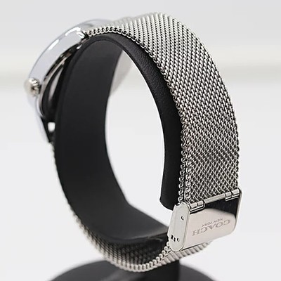 Coach Metallic Silver Link Watch Coach 3 Link CA.25.7.14.0424 Men main image 3