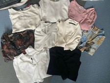 Kleidungsset 9tlg Chiffonblusen Blusen Gr. XS/S Kleidungspaket