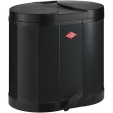 Wesco Poubelle à Pédale Ökosammler Noir 2 x 15 L Doppelabfallsammler 30