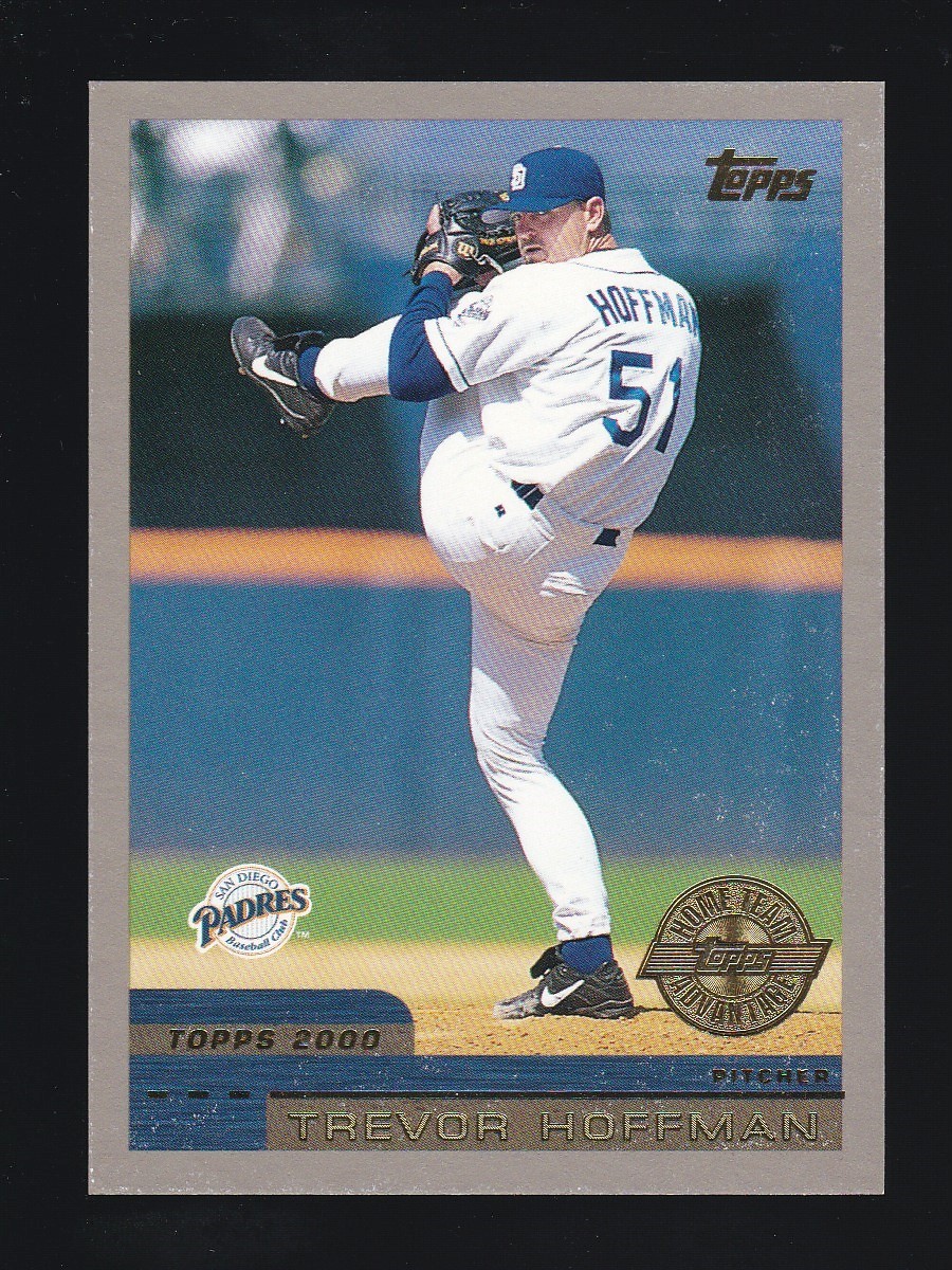 2000 Topps #335 TREVOR HOFFMAN San Diego Padres HOME TEAM ADVANTAGE Stamp
