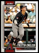 2026 Topps Series 1 Tristin English #346 Rookie Card RC Arizona Diamondbacks