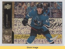 2021-22 Upper Deck Series 2 Speckled Rainbow Foil John Leonard #396 READ o1h