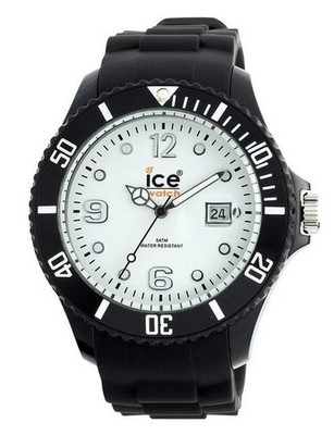 Ice-Watch ICE forever black white Medium Uhr Silikon schwarz SI.BW.U.S.10 neu M1