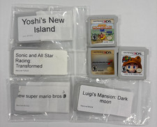 Lot of 7 Nintendo 3DS Games Mario Luigi Yoshi Sonic Rough Shape Tested & Works!