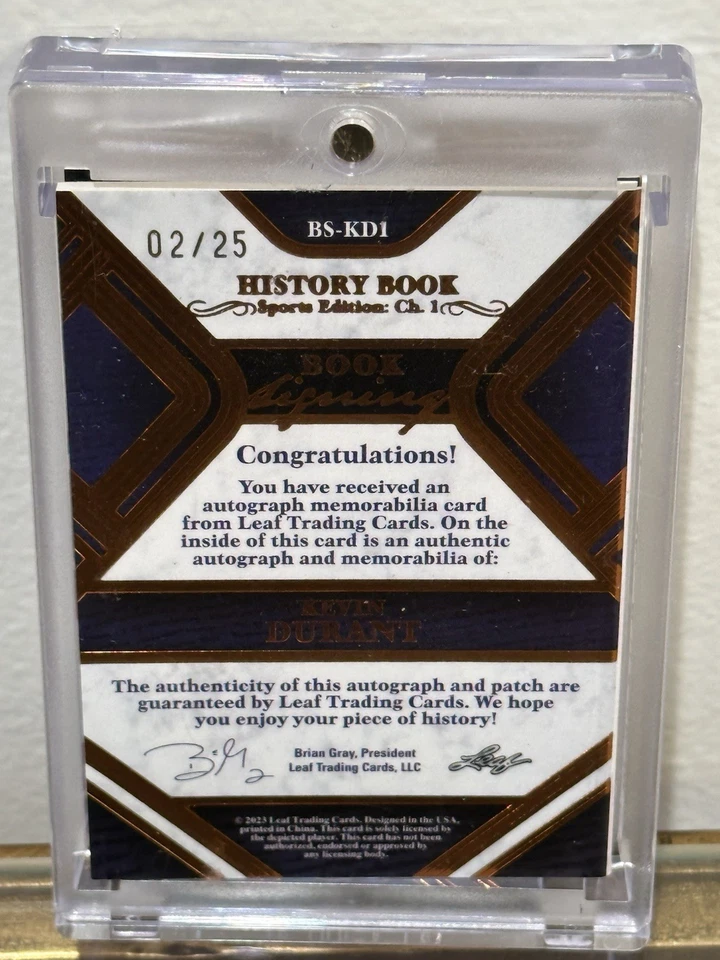 2023 叶子历史书体育版 Chp 1 书签凯文杜兰特 BS-KD1 /25 — 第 2/4 张图片