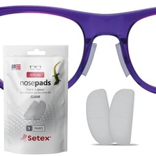 5 Pairs Gecko Grip Anti Slip Eyeglass Nose Pads Clear Silicone 1.8mm