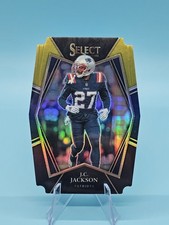 2021 Panini Select - Premier Level J.C. Jackson #124 Black & Gold Prizm Die-Cut 