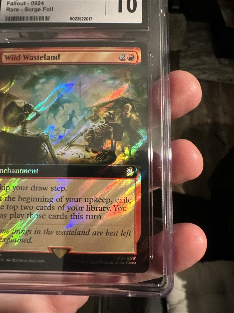 Wild Wasteland Fallout 0599 MTG Magic Surge Foil CGC 10 Population