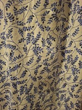 Eileen West Blue White Branches Leaves Women's Large Nightgown Cotton