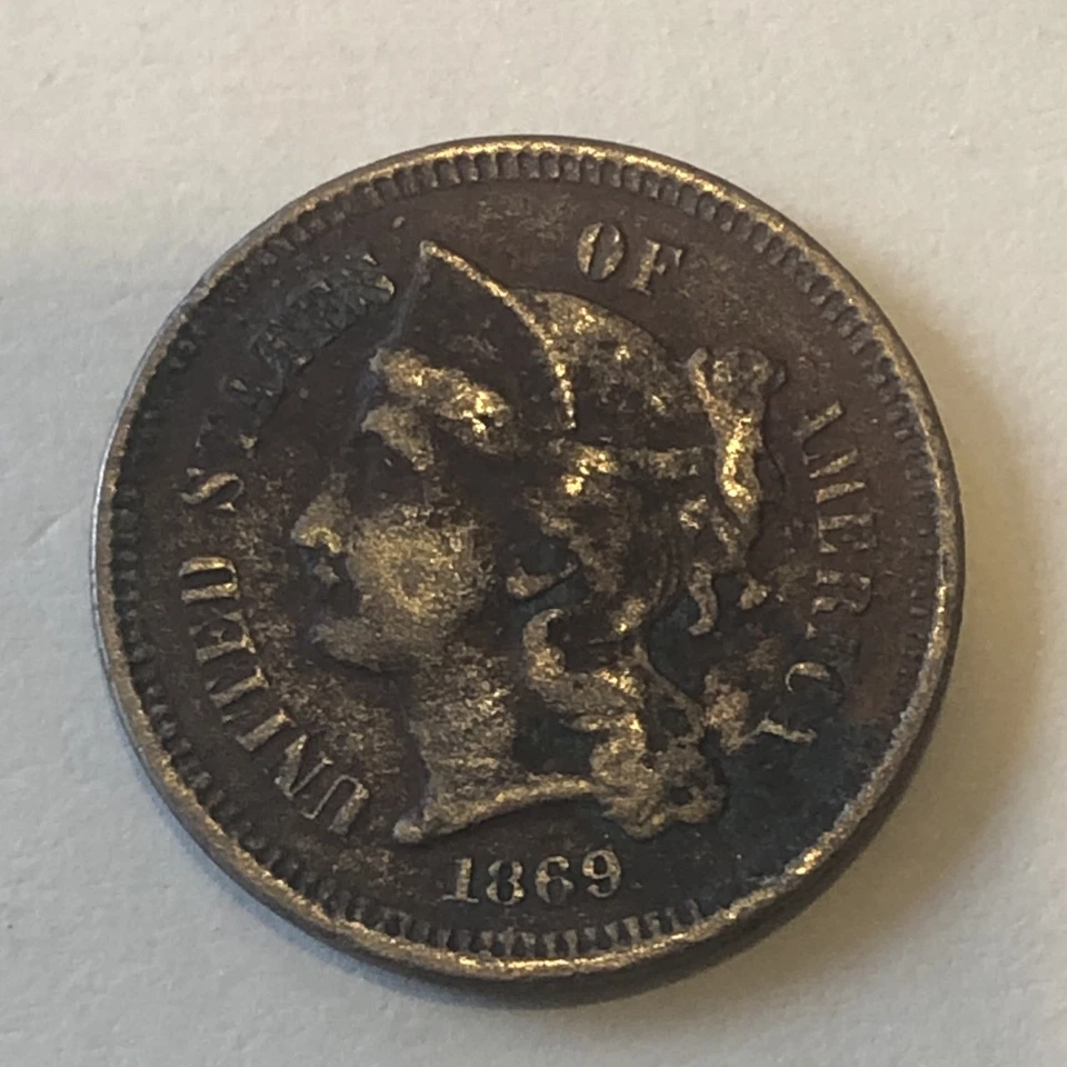 1869 Three Cent Nickel - Image 3 of 4