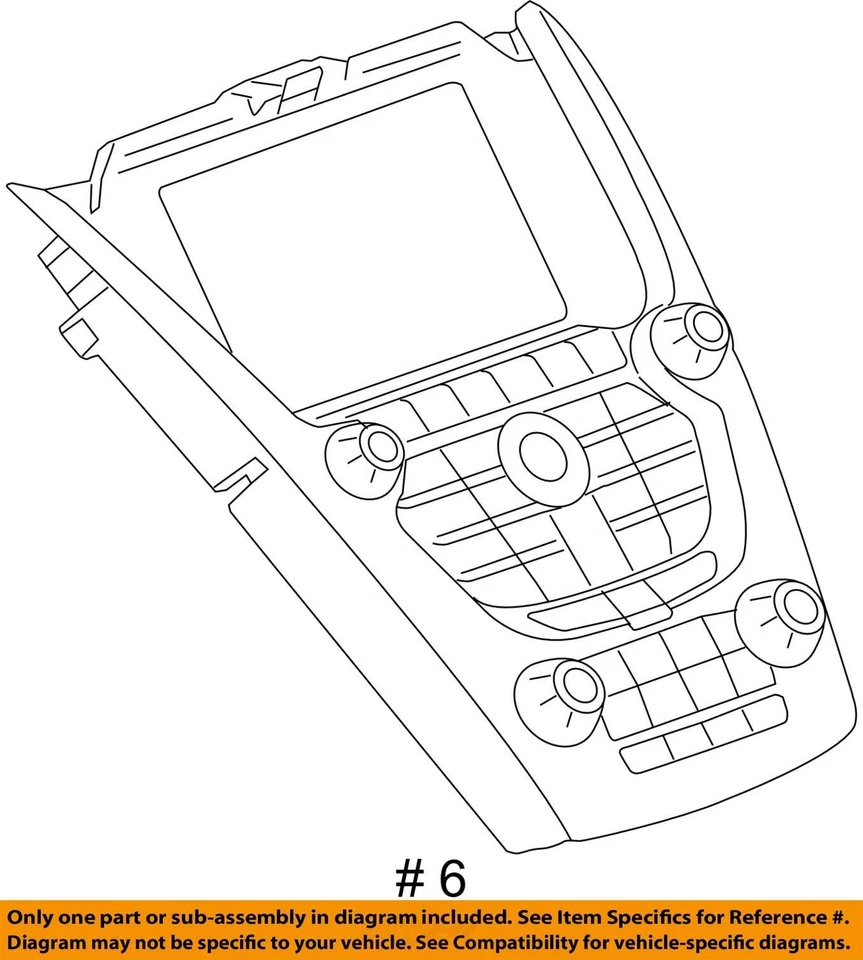 2013-2013 Chevrolet Equinox Am Fm Cd Player Radio Receiver YM3BA - Image 4 of 4