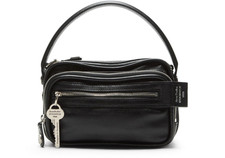 ACNE STUDIOS Camero Black Leather Shoulder Ba...