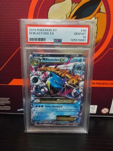 2014 Mega Pokemon XY M Blastoise EX Holo Card PSA 10 #30/146