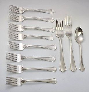 (11) Pieces R. Wallace & Sons Sterling Silver Flatware 1911 NO MONO 380g