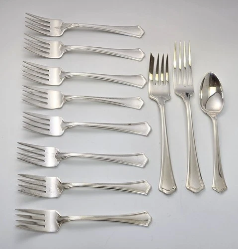 (11) Pieces R. Wallace & Sons Sterling Silver Flatware 1911 - NO MONO - 380g