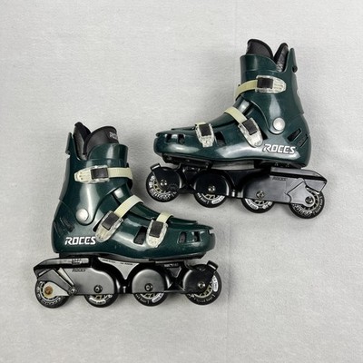 Roces Inline Skates Mens 12 Long Rider Tartaruga 72mm 82A Green Made Italy AMS