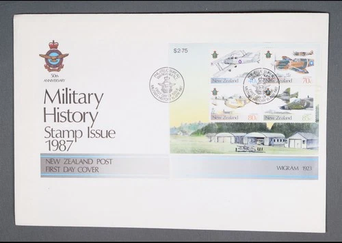 MayfairStamps New Zealand FDC 1987 Military History Souvenir Sheet First Day Cov