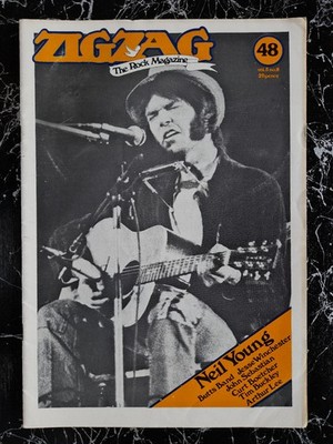 ZIGZAG No 48*UK*1974*NEIL YOUNG*TIM BUCKLEY*ARTHUR LEE*JOHN SEBASTIAN*BUTTS BAND