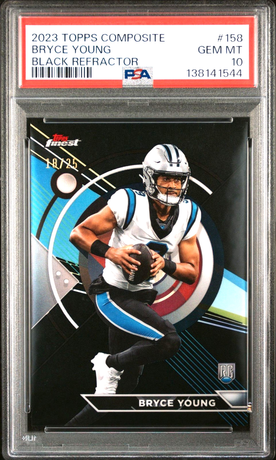 Bryce Young Topps Composite #158 Black Refractor