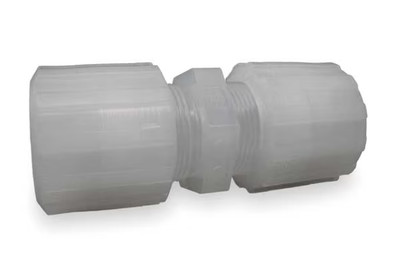 Pargrip Gsc-4 Strt Connector,Pfa,Ptfe,Etfe,Comp,1/4In