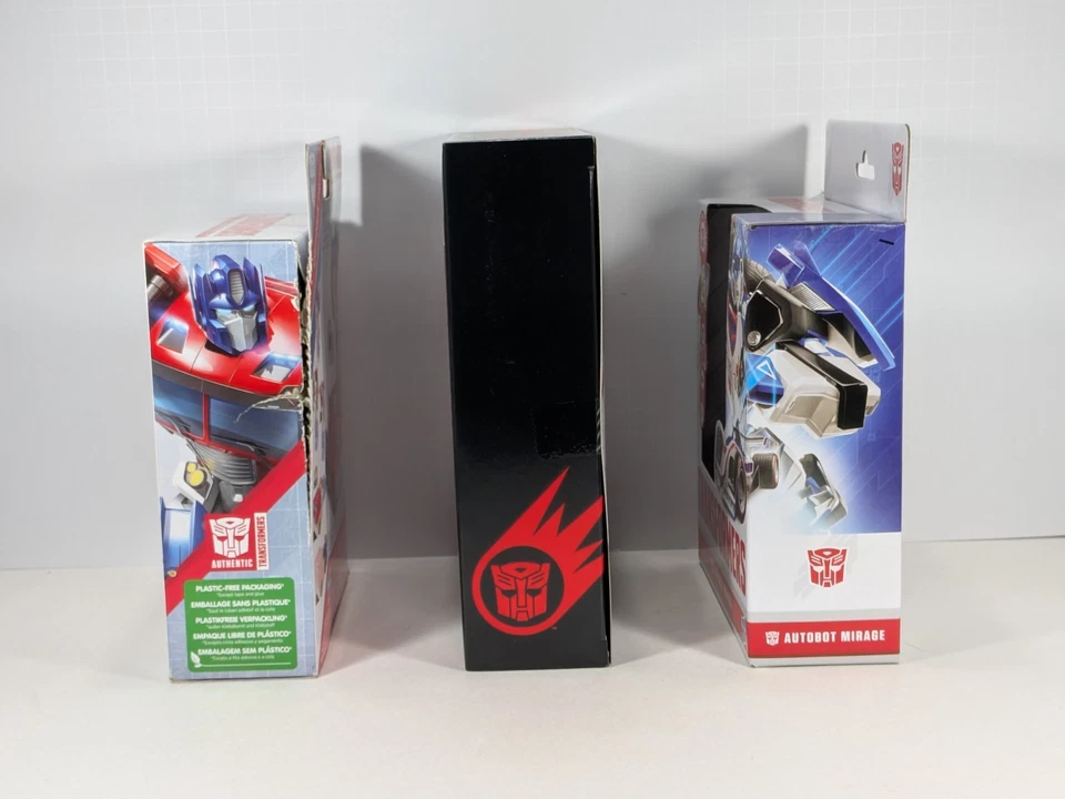LOT Of 3 Transformers Cyber Battalion Jetfire, Authentics Optimus Prime & Mirage - Image 4 of 4